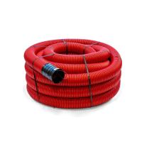Kabelrør DV med trekketråd, i kveil, rød, Infraplast