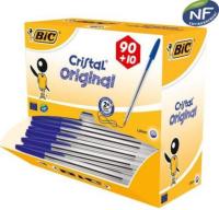 Kulepenn Dispensereske Bic Cristal Medium 100pk Blå