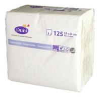 Serviett 3-lag 33cm Duni Hvit 125pk