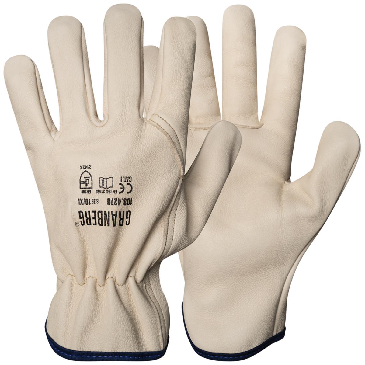 Monteringshanske okseskinn Granberg® 103.4270 - Monteringshanske okseskinn Granberg 103.4270 str 10