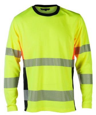 T-skjorte lang erme BS Gjøvik HiVis kl.3 ora/sva str 4XL