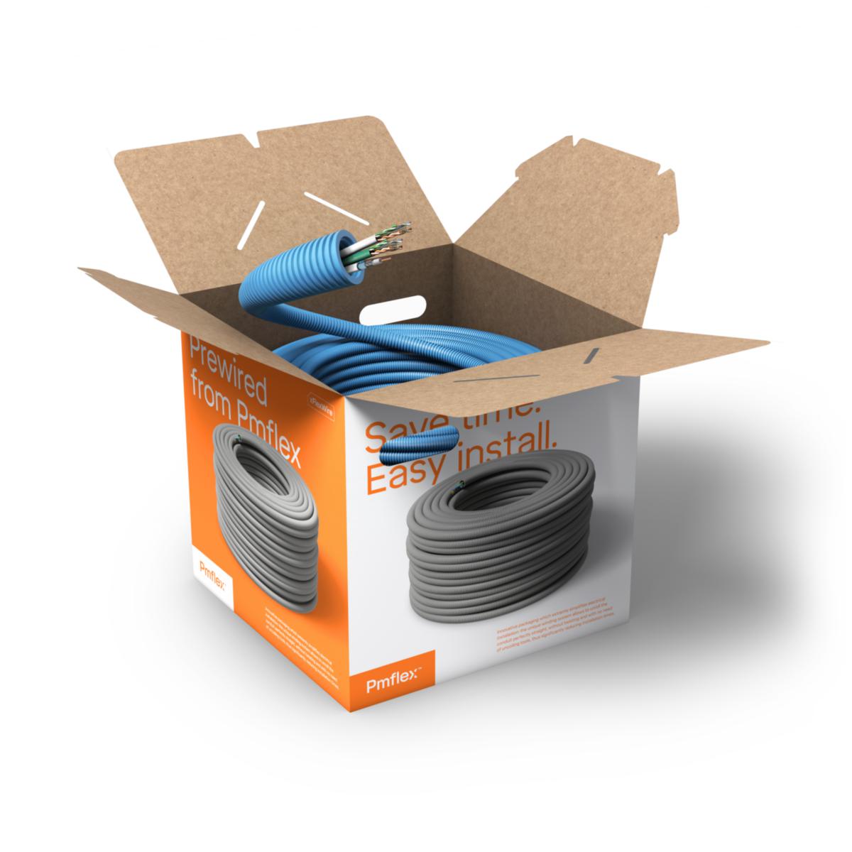 Ferdigtrukket K-rør Pmflex Onebox data - K-rør 20/2xUTP6+KTV OneBox