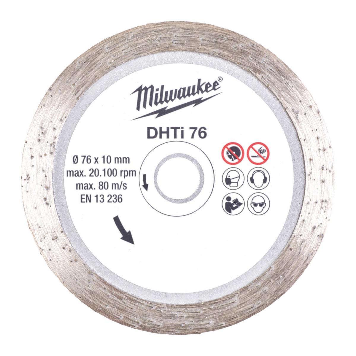 Diamantkappeskive Milwaukee DHTS - Diamantkappeskive DHTS 76 Milwaukee Ø76X10mm