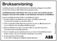 Klistremerker ABB Bruksanvisning JFA, JFB, OV