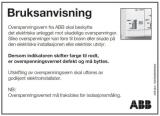 Klistremerker ABB Bruksanvisning JFA, JFB, OV