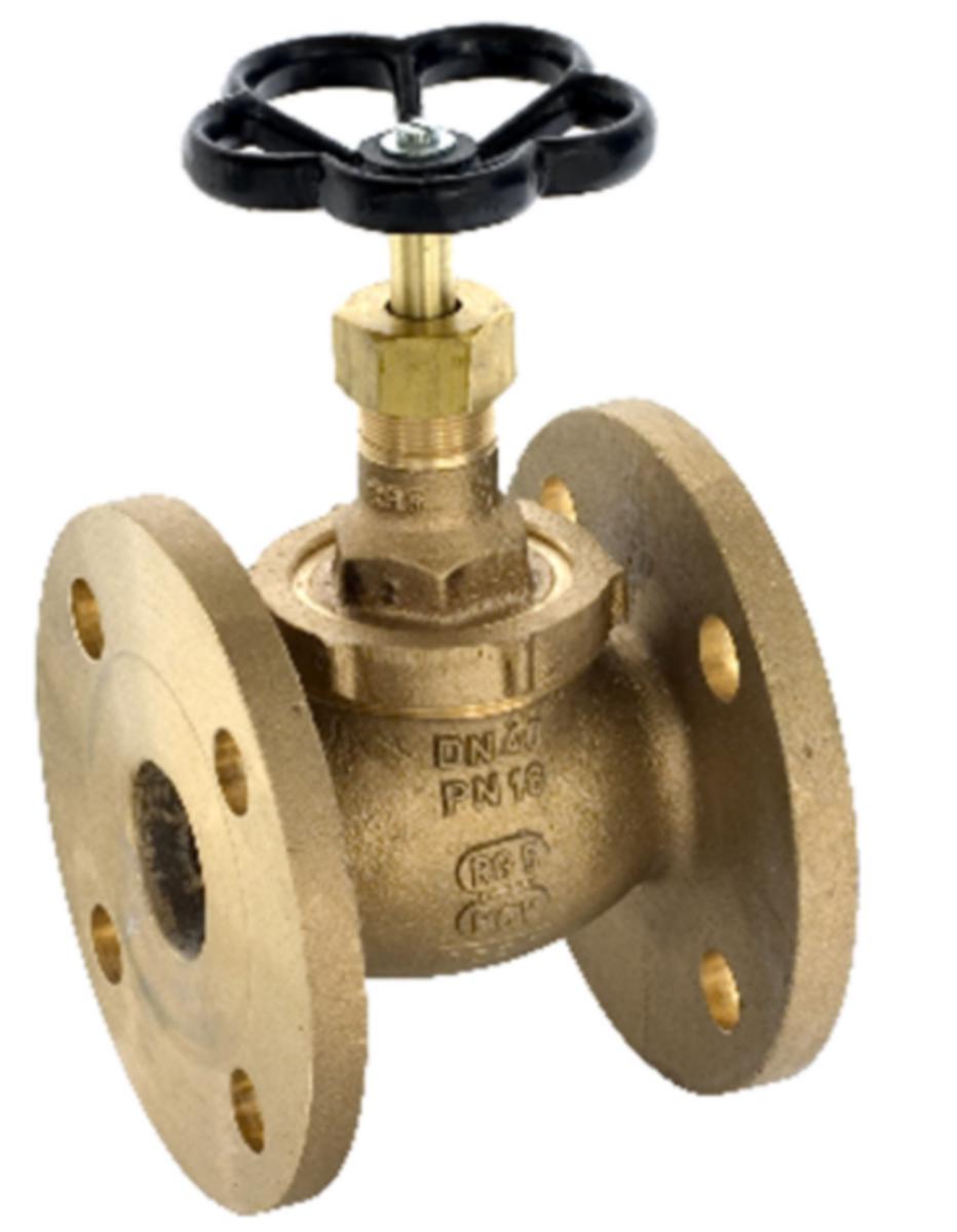 Kjegleventil RG5, flenset, rettløpet, fast kjegle - DN25 PN16 RL Stengeventil RG5. Fast kjegle Flenset