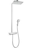 Takdusjpakke Raindance E 360 Showerpipe Nordic firkantet med termostat, Hansgrohe