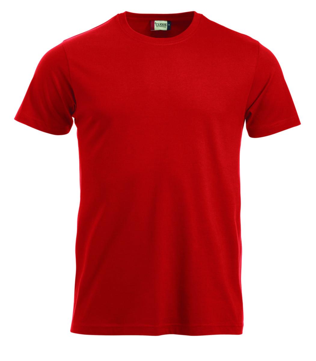 T-skjorte Clique™ New Classic-T - T-skjorte Clique New Classic-T Rød str 5XL