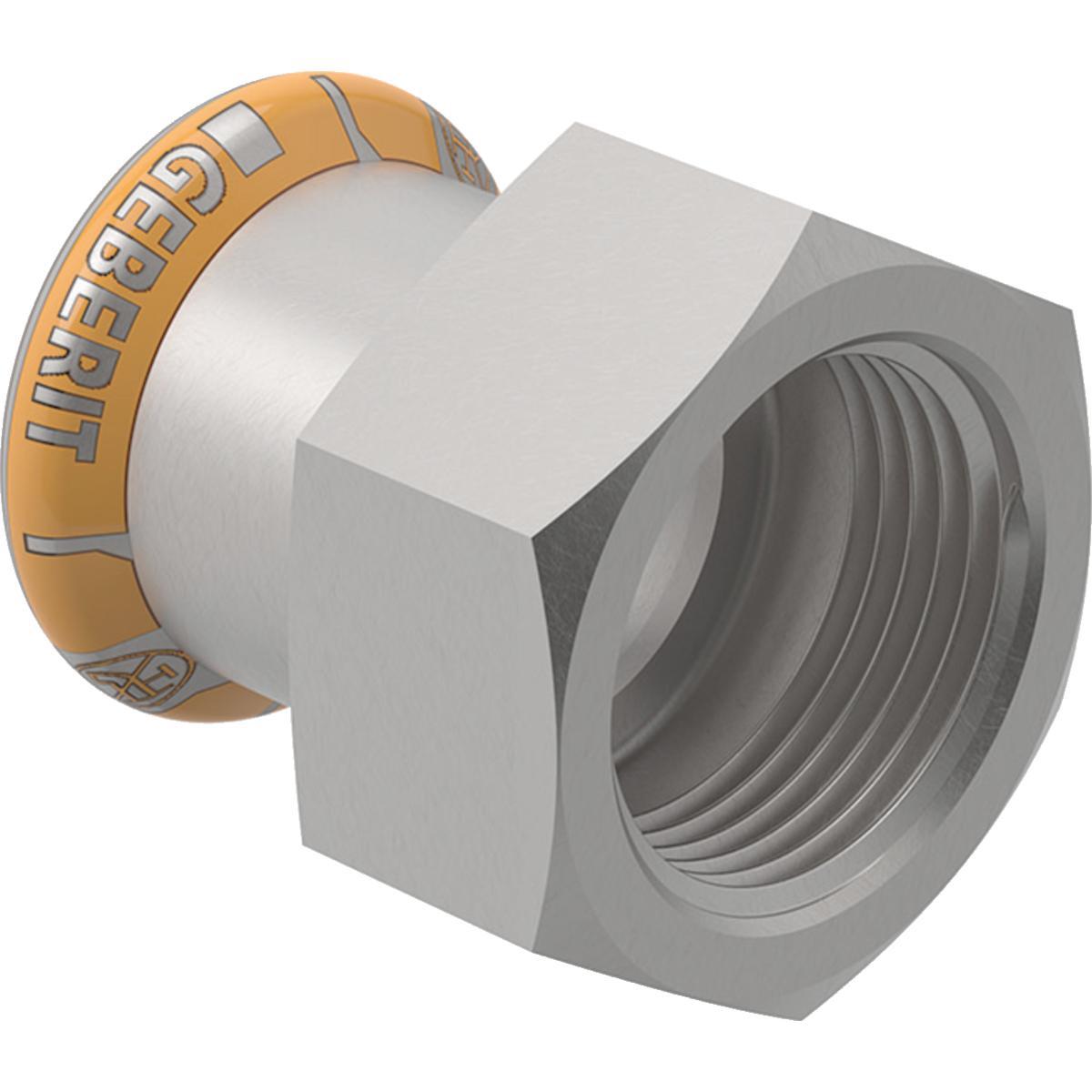 Overgangsmuffe med innvendige gjenger rustfri Therm Mapress - 42 x 11/4" rustfri overg.muffe m/innv.gjenger Mapress Therm