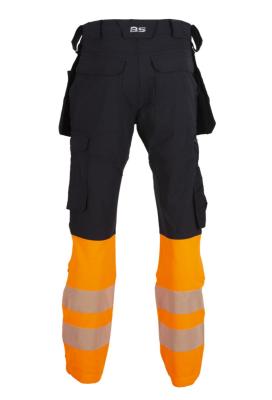 Håndverksbukse BS Lillehammer 2.0 HiVis kl.1 sv/ora str C156