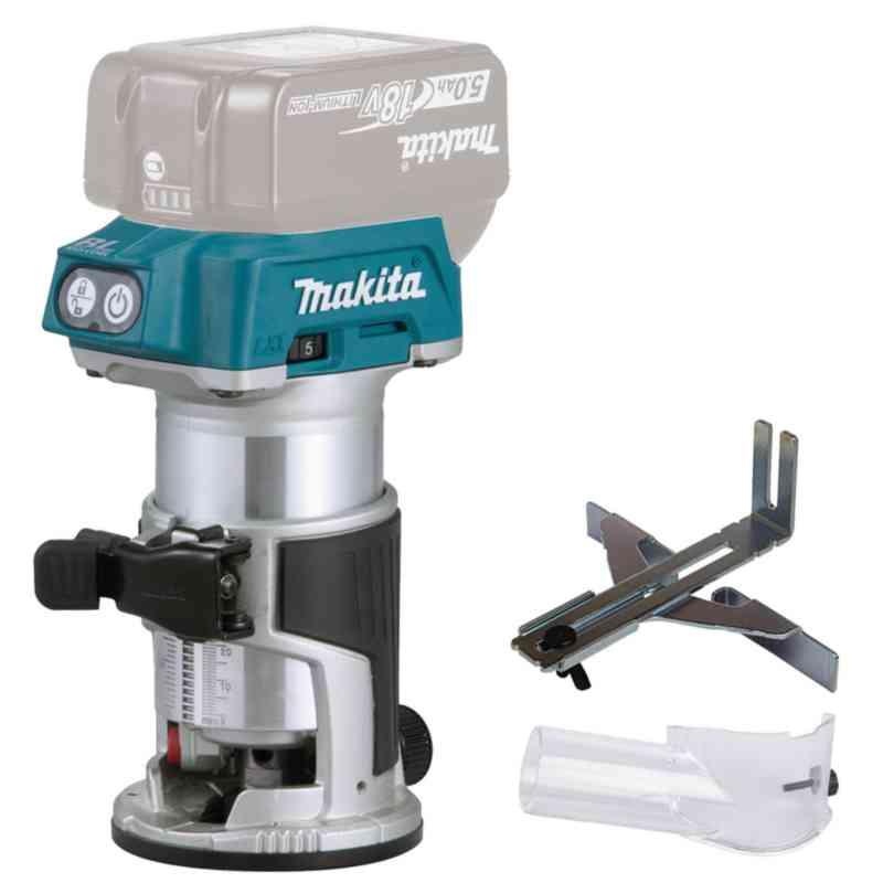 Håndoverfres Makita DRT50Z SOLO - Håndoverfres DRT50Z Makita 18V Solo