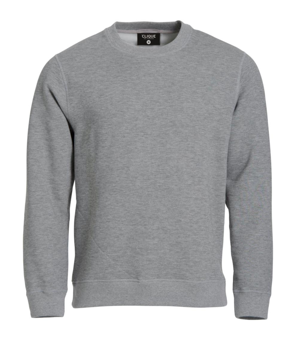 Collegegenser Clique™ Classic Roundneck - Collegegenser Clique Classic Gråmelert str 4XL
