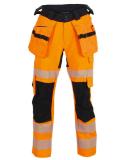 Håndverksbukse BS Lillehammer W HiVis kl.2 svart/ora C36