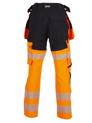 Håndverksbukse BS Lillehammer W HiVis kl.2 svart/ora C36