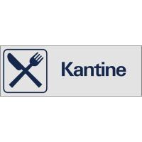 Skilt Systemtext "Kantine"