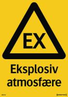 Skilt Systemtext "Eksplosiv atmosfære"