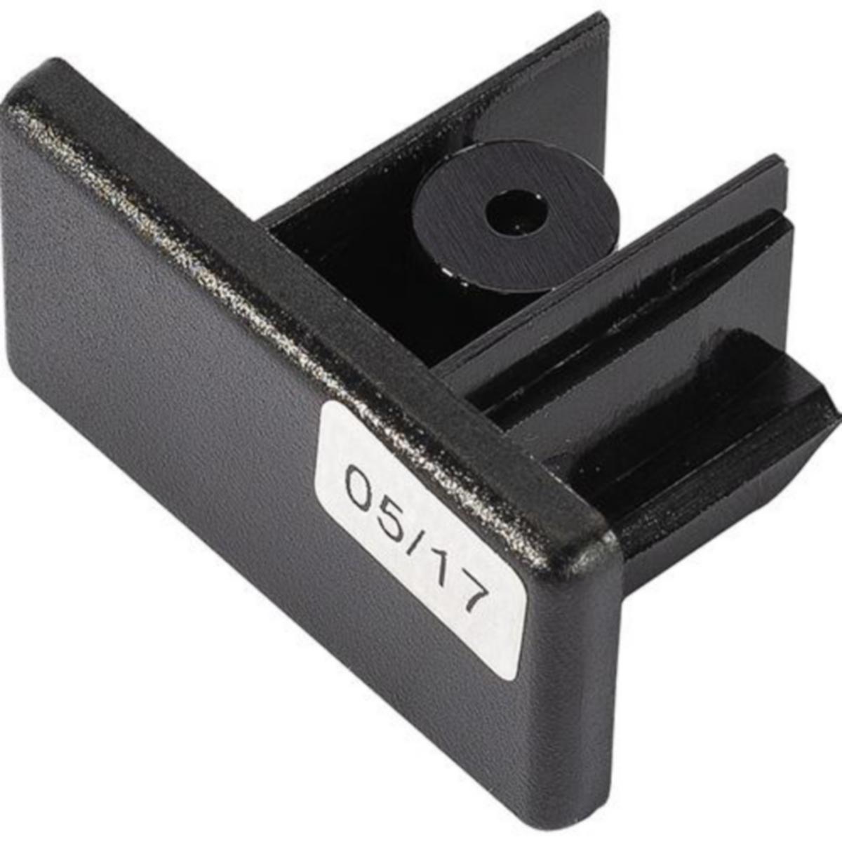 Endekappe Unilamp Titan - Titan Endekappe Sort Tilbehør til 1 fase spotskinne