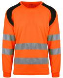 T-skjorte YOU® lang erme Lund HiVis kl.2 oransje