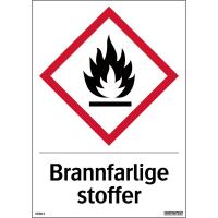 Skilt Systemtext "Brannfarlige stoffer"