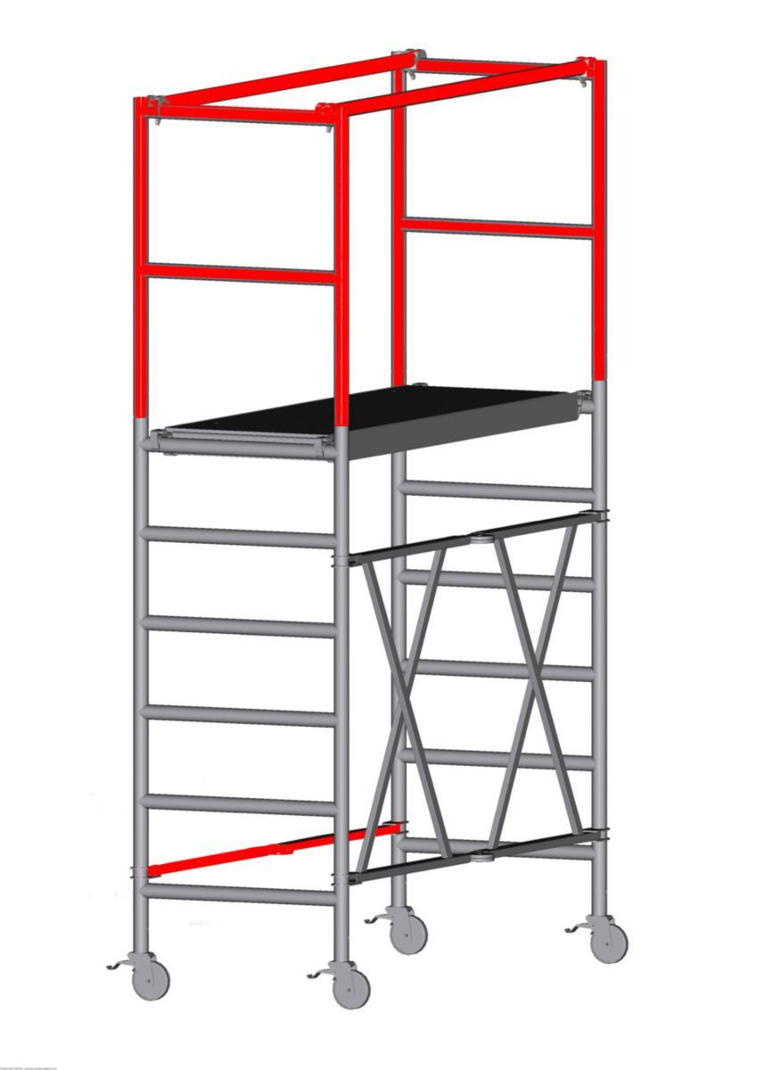 Rekkverk for stillas Zarges Z600 - Klappstillas Z600 bredde 0.75m Zarges rekkverkpakke 853101