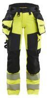 Håndverksbukse dame Blåkläder 7022 HiVis kl.2