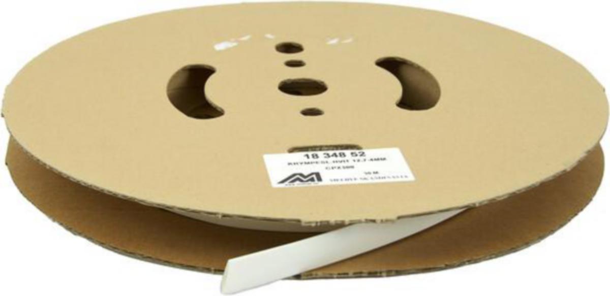 Krympeslange Melbye Tynnvegget, uten lim, hvit, på rull - Krympesl. hvit 12.7-4 mm CPX300