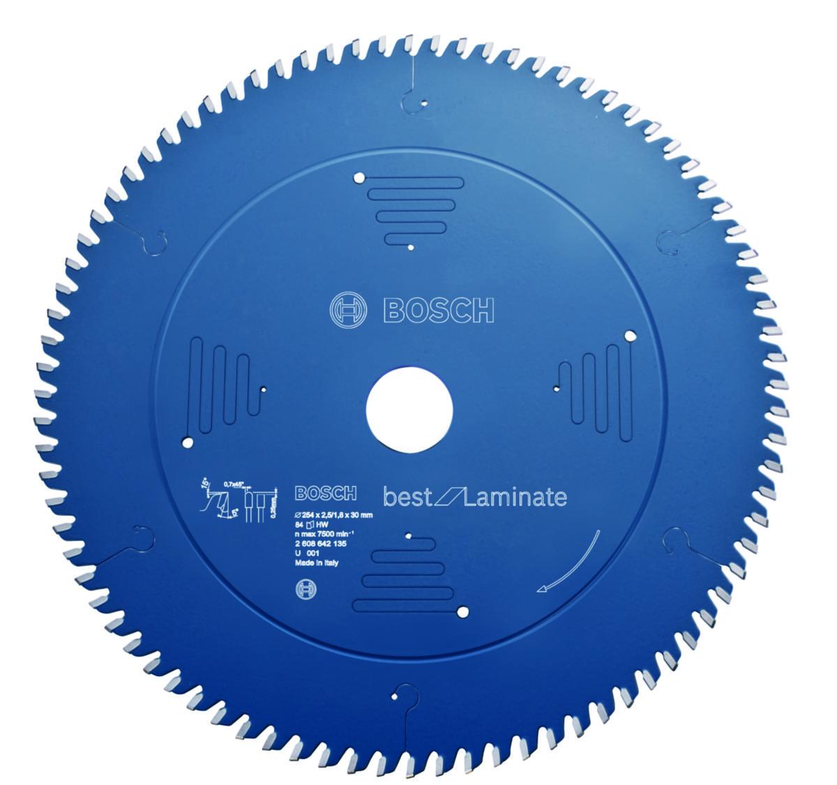 Sirkelsagblad Bosch Top Precision Laminat - Sirkelsagblad Best for Laminat Bosch Ø254X30X2.5mm. 84T