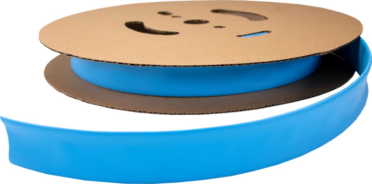 Krympeslange Melbye Tynnvegget, uten lim, blå, på rull - Krympesl.blå 25.4-8mm
