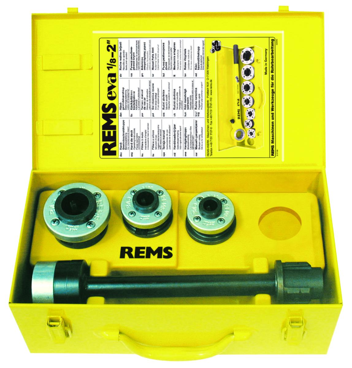 Gjengehode REMS S Set R 3/8-1/2-3/4" - Gjengehodesett S Rems sett R 3/8-1/2-3/4"