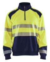 Collegegenser zip Blåkläder 3556 HiVis kl.2