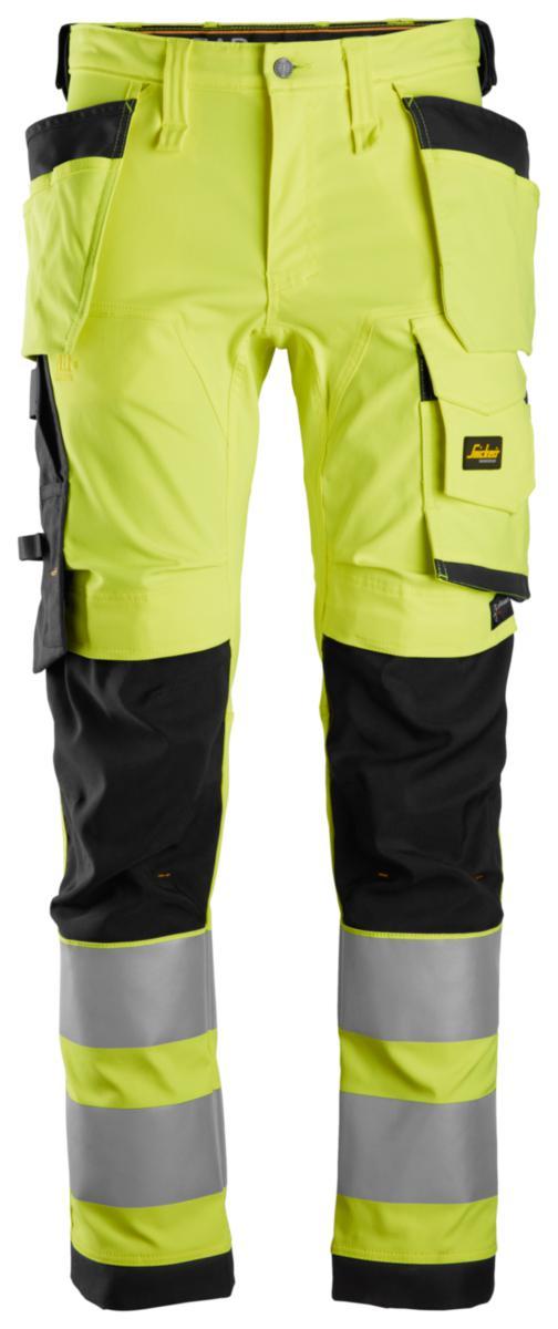 Håndverksbukse Snickers 6243 HiVis kl.2 - Håndverksbukse Snickers 6243 HiVis kl.2 gul/svart str C250