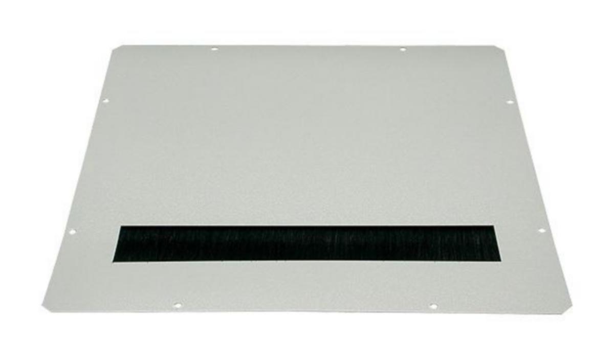Blindplater Molex Knutsen for SZB m/børste - Blindpl.380x380mm grå m/børst