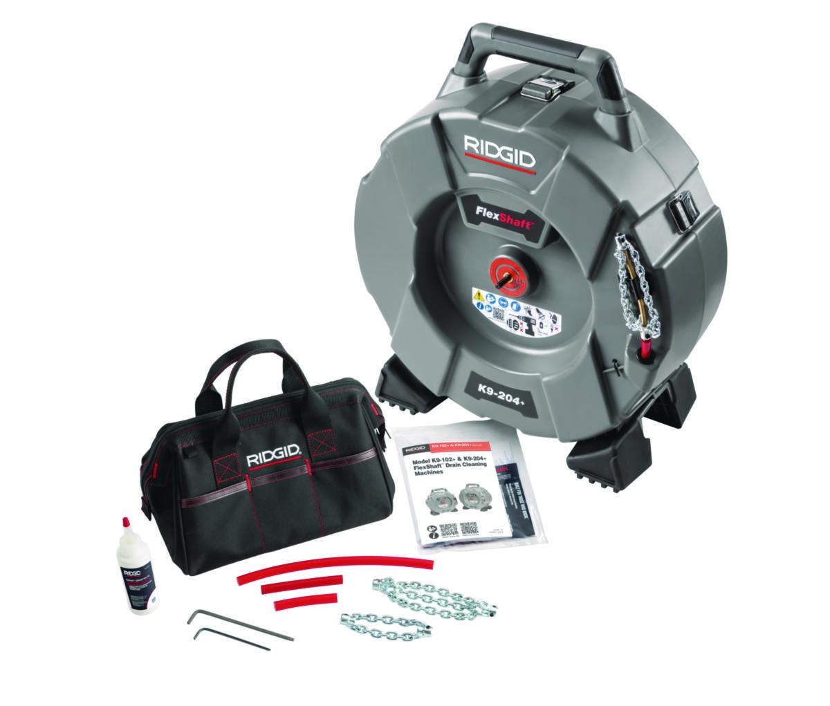 Avløpsrensemaskin Ridgid Flexshaft Ridgid K9-204+ - Avløpsrensemaskin Flexshaft Ridgid K9-204 50-100mm