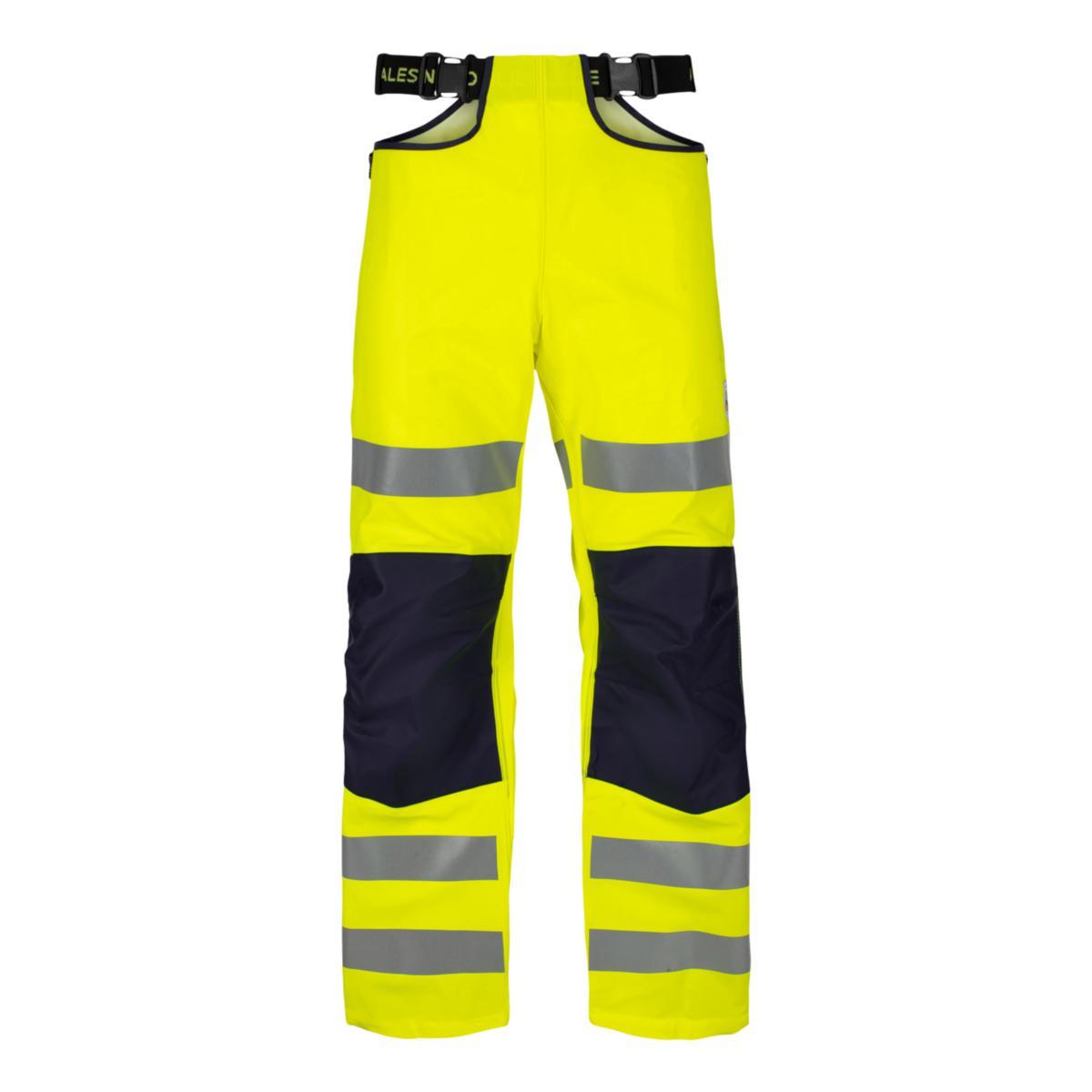 Regnbukse El-line Multinorm kl.2 - Regnbukse AAPW El-line Multinorm gul kl.2 str L