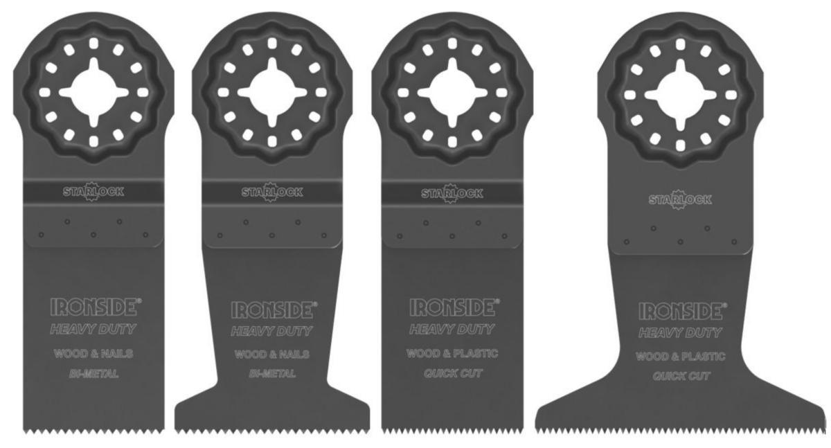 Dykksagbladsett Ironside Starlock - Dykksagbladsett Starlock Ironside 2x32,44,63mm 4pk