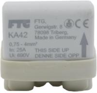 Koblingsklemme 2x0,75-4mm² Cu IP44