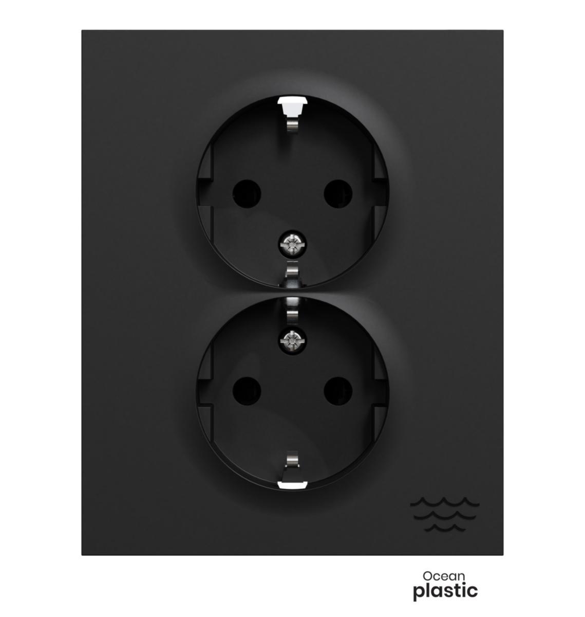 Stikkontakt i ELKO Havplast Plus design - Dobbel stikk delt I Plus HP SO ELKO Havplast Plus dobbel stik