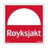 Skilt Systemtext "Røyksjakt"