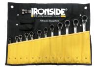 Skrallekombinøkkelsett Ironside 8-19mm, 16 deler