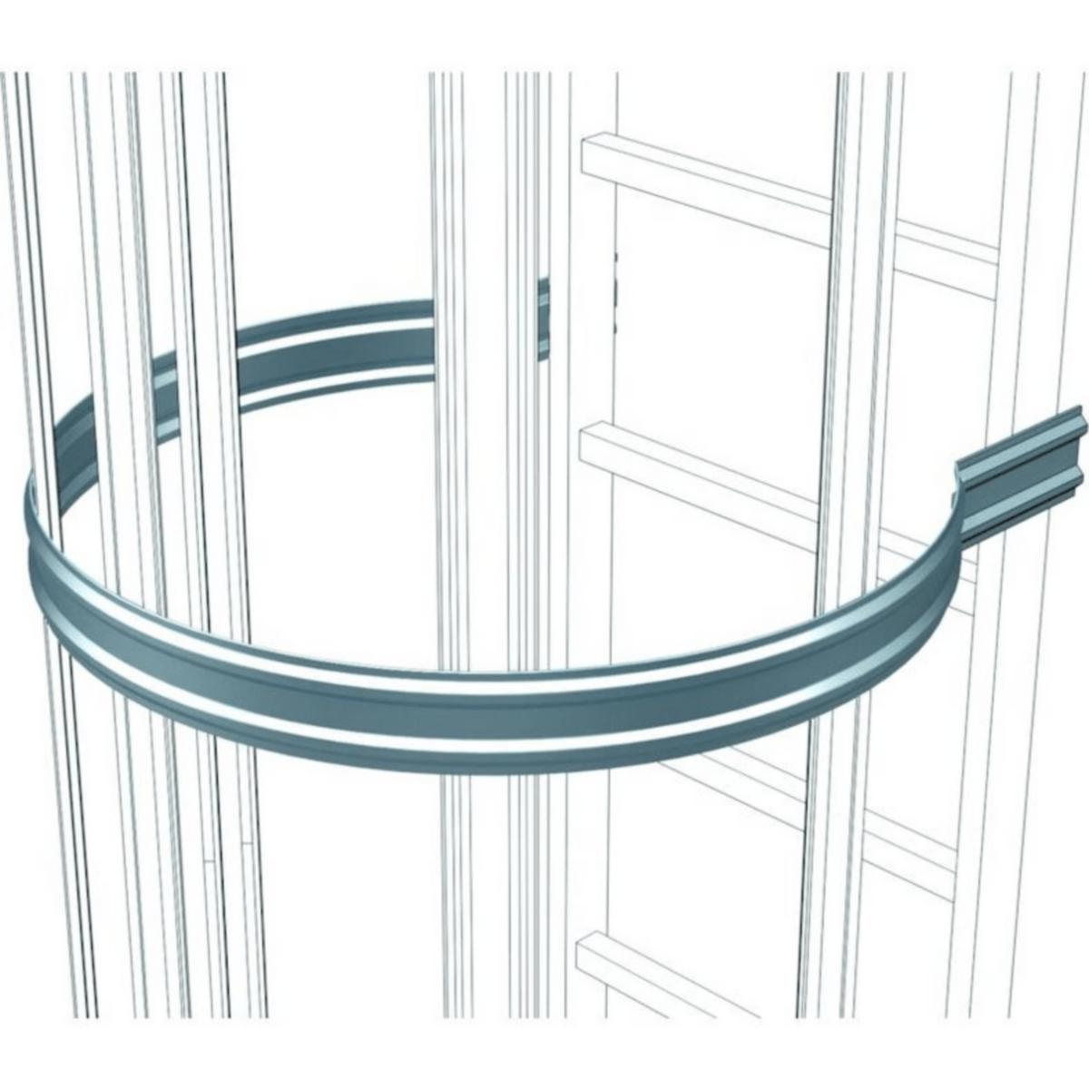 Ryggbøyle i aluminium Zarges - Ryggbøyle aluminium. Zarges tilbeh. veggstige 42244