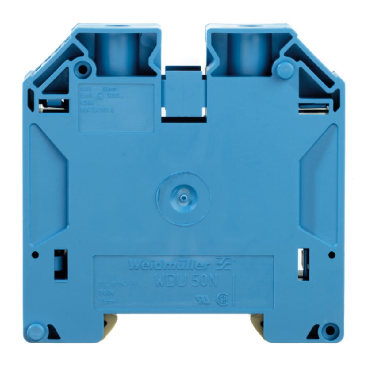 Rekkeklemme Weidmuller WDU 50 - WDU 50N BLÅ Feed-through terminal block, S