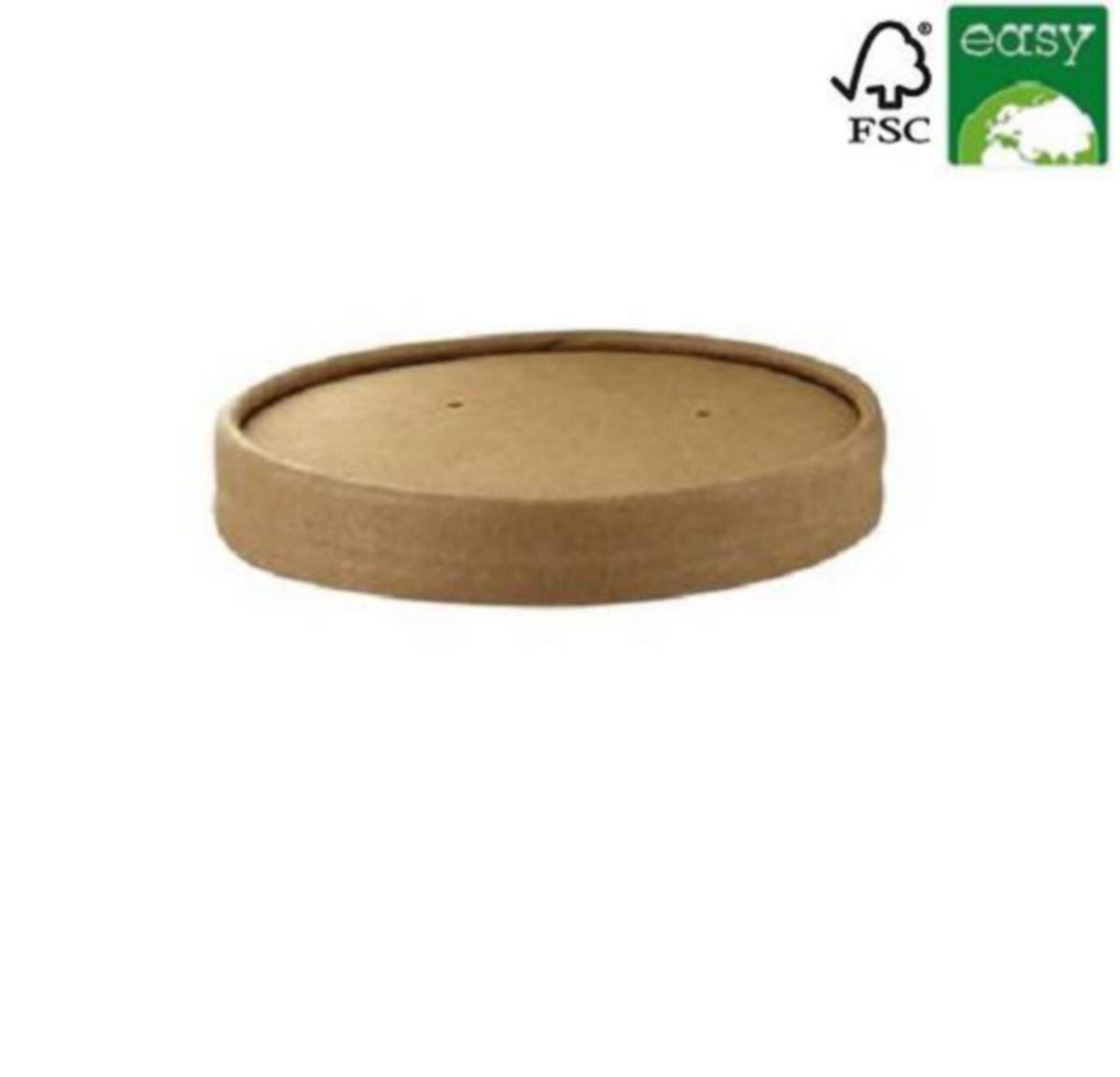 Lokk til beger Papstar Pure - Lokk Pure til Suppebeger Papstar 9,8X1,6 cm 25pk