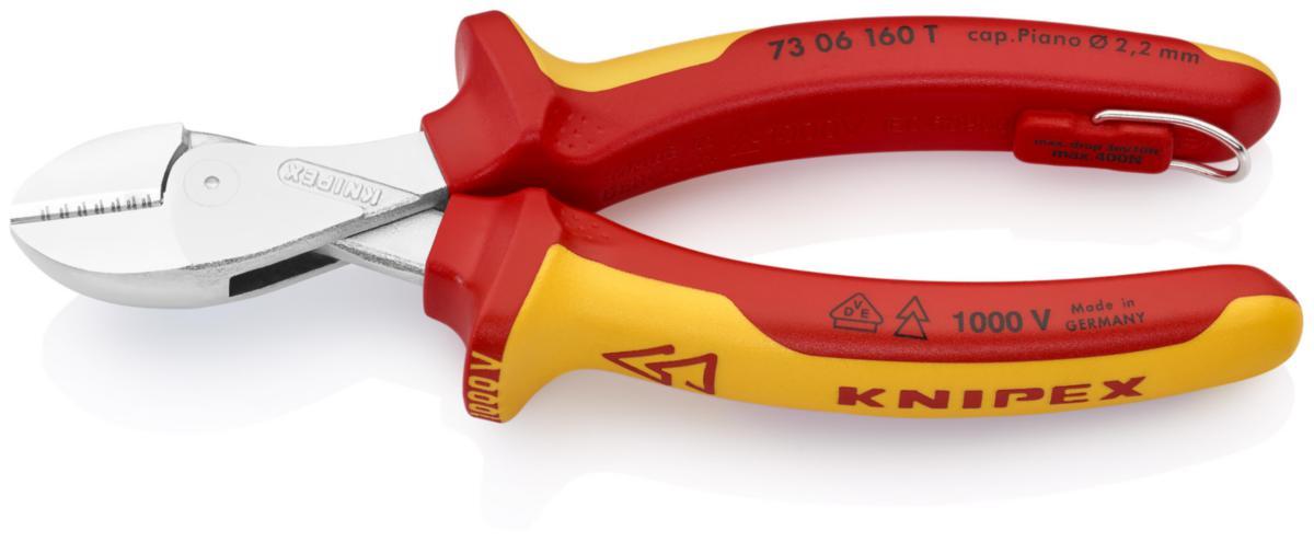 Kraftsideavbiter Knipex 7306 X-Cut 1000V - Kraftsideavbiter 7306T X-Cut Knipex 160mm m/øye
