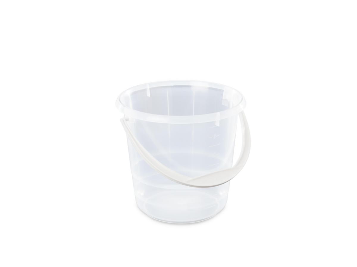 Plastbøtte 5 ltr - Bøtte plast m/plastgrep Nordiska Plast 5L transparent