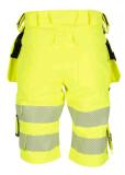 Håndverksshorts BS Lillehammer HiVis kl.1 gul/sva str C64