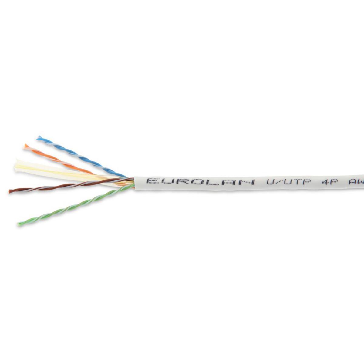 Datakabel Eurolan Slim CAT 6 UUTP LSZH DCA - Kabel CAT 6 UUTP LSZH DCA Slim Hvit B100