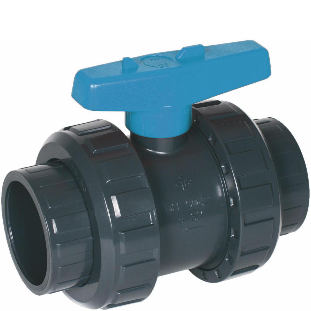 Kuleventil med limmuffer PVC, VEEIV - 110 mm PVC kuleventil PN10 m/limmuffer VEEIV110