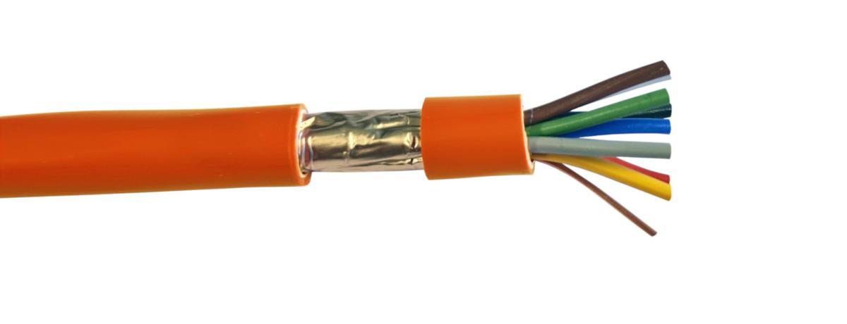 Brannalarmkabel Elis JE-H(St)H E90 - Funksjonssikker kabel 4x2x0.8m m JE-H(St)