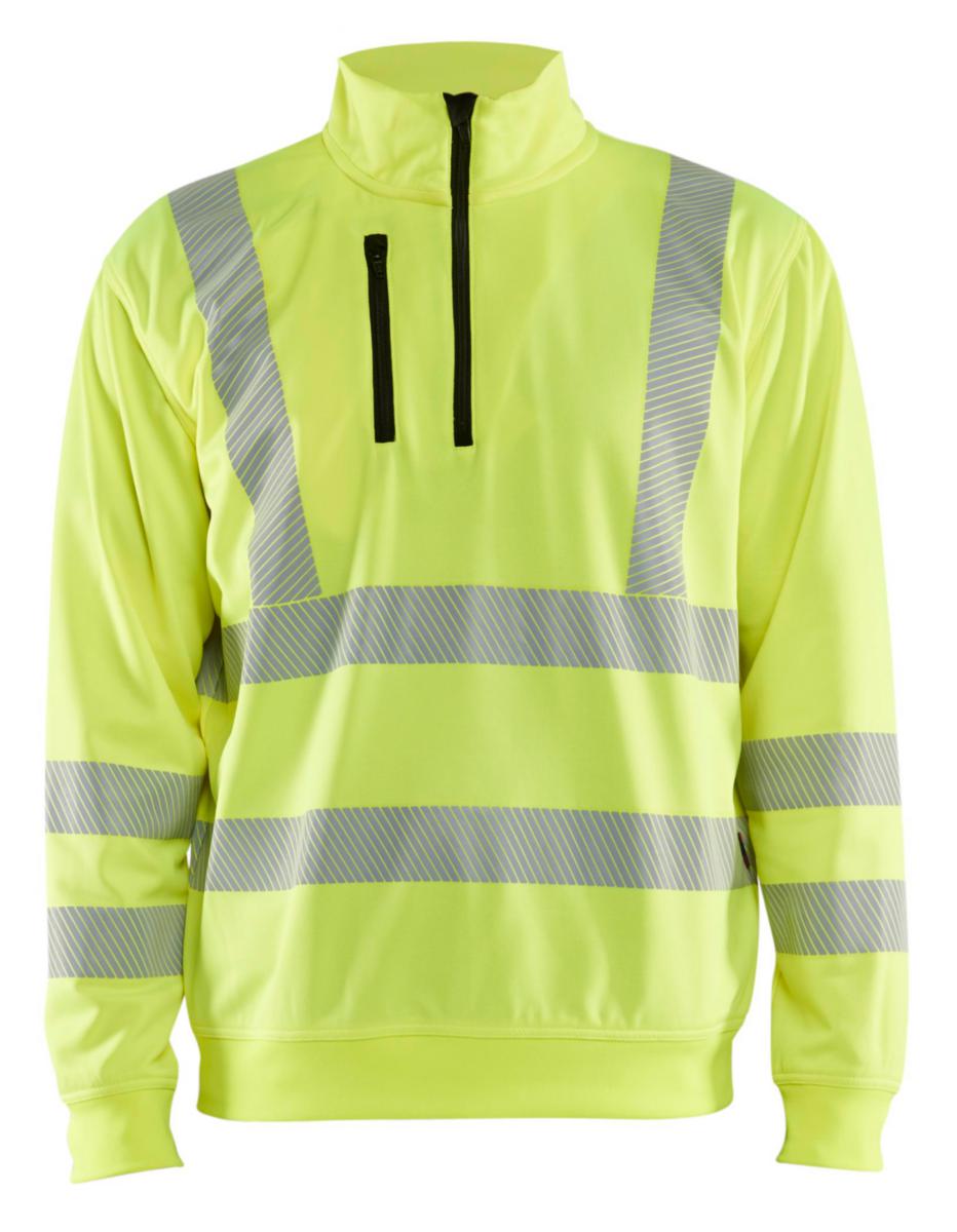 Collegegenser zip Blåkläder 3564 HiVis kl.3 - Collegegenser zip Blåkläder 3564 HiVis kl.2 gul str XS