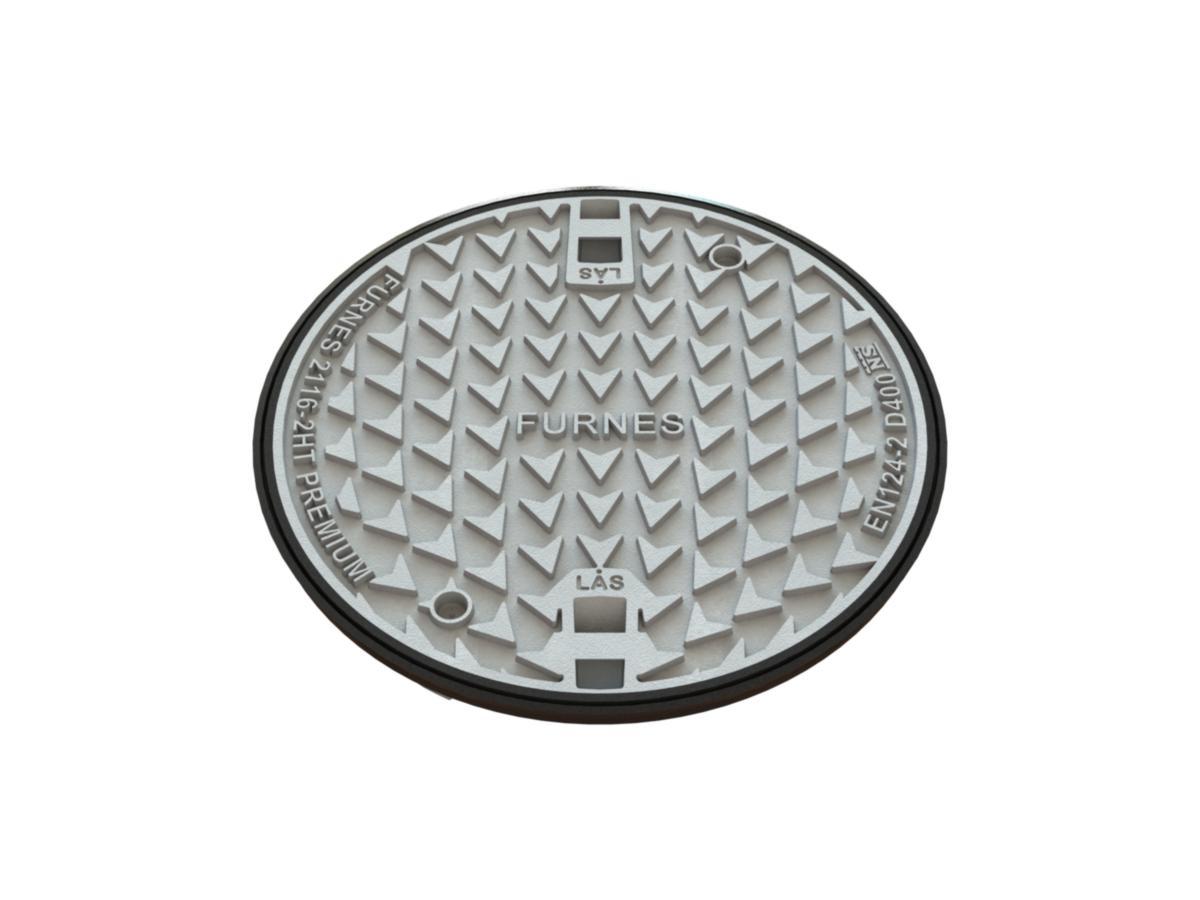 Kumlokk Premium 2116HT/2116-2HT Furnes - Furnes 650 Premium lokk 2116-2 sort pakn. m/lås/2 spetthull